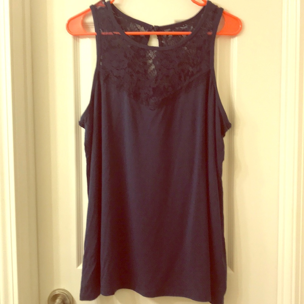 Torrid tank size 00 navy blue